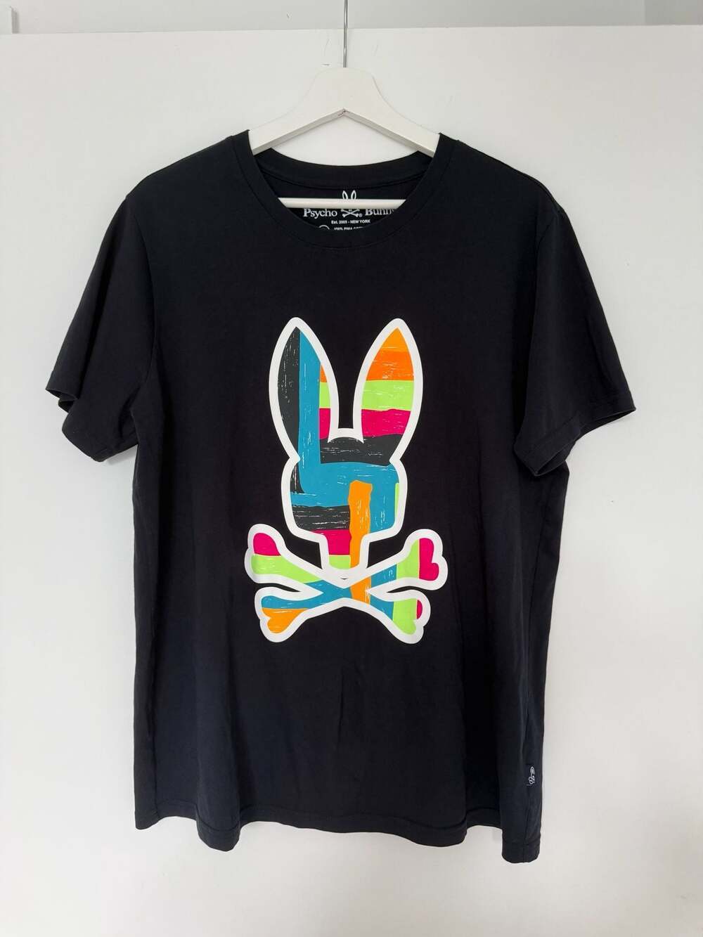 Psycho Bunny Graphic Logo T-Shirt Black Size 6